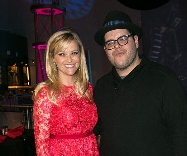 Reese Witherspoon and Josh Gad at Planet Hollywood 